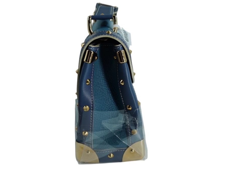 Louis Vuitton 路易威登 LV  SUHALI 高檔山羊皮 卯釘 鑰匙 防塵袋 單肩包 M91821-10