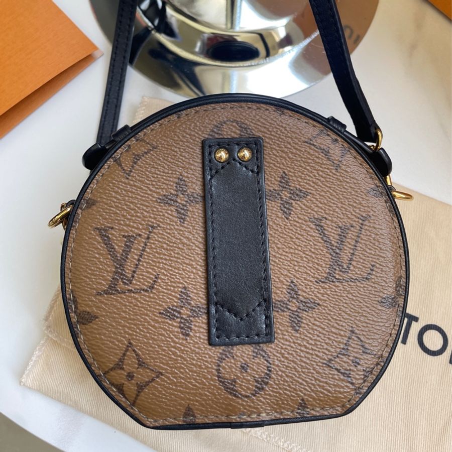 lv圓餅mini焦糖色 芯片款-11