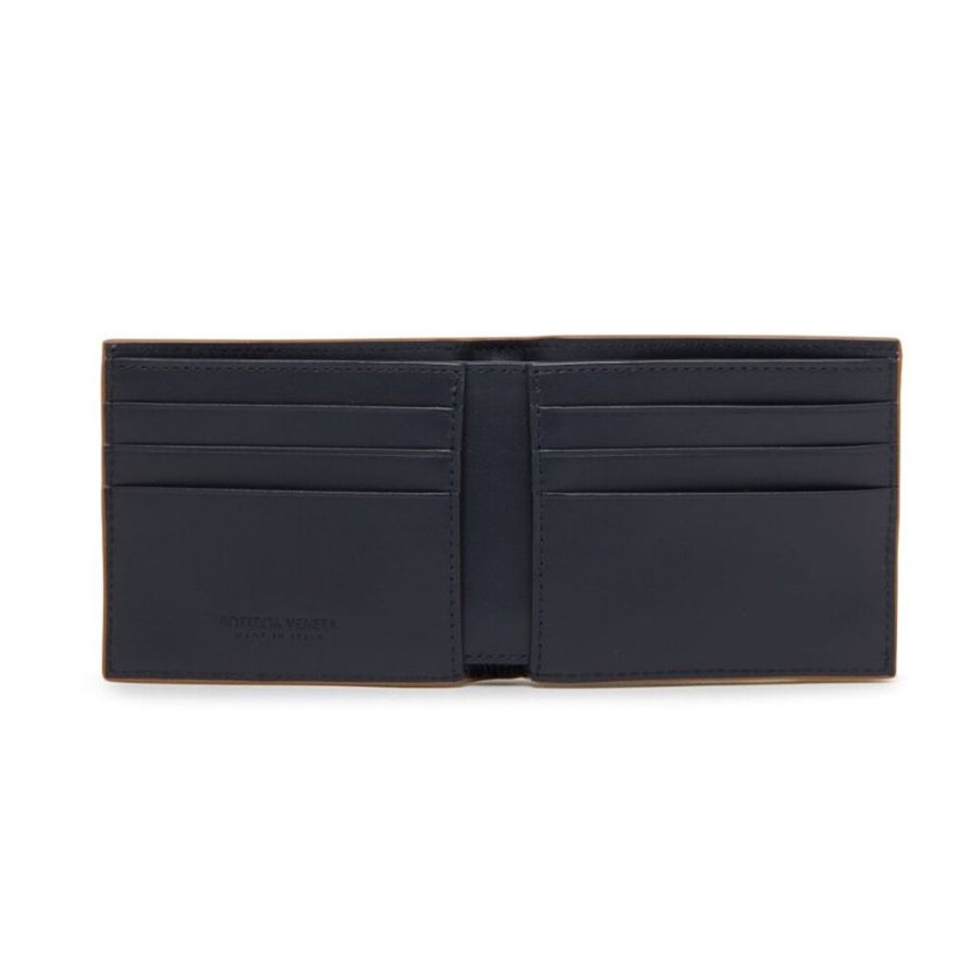 【BOTTEGA VENETA 寶緹嘉】BV Cassette Bifold 雙色 牛皮 經典大編織 短夾 卡夾 皮夾 棕色 黑色-3