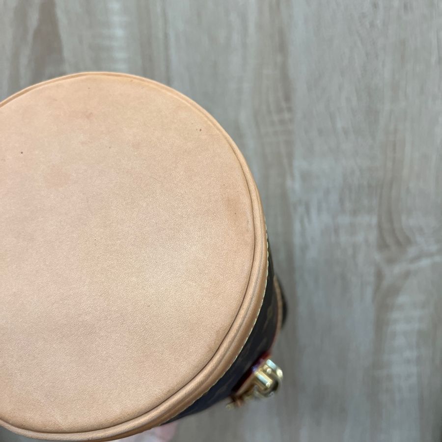 LV 原花Duffle Bag金釦手提斜背薯條包M43587-14