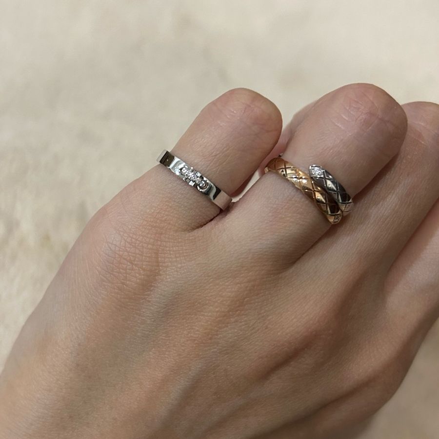 Chaumet Liens Évidence 49號 巴黎尚美 鉑金鑽石婚戒 pt 鑲嵌明亮式切割鑽石 5顆G VS+級明亮式切割鑽石,共重0.02克拉 品質:G、VS等級以上 尺寸:49號、寬度3毫米 狀況:輕度使用痕跡,細微髮絲紋 配件:保證書、絨布袋-9