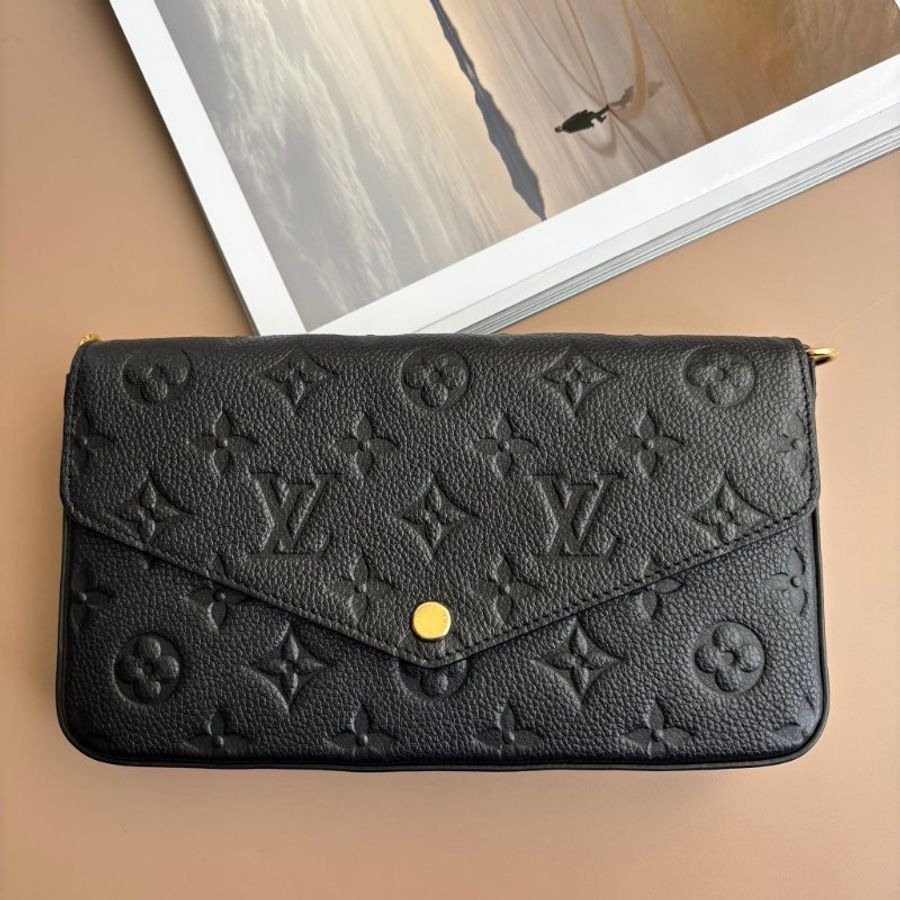 ::LOUIS VUITTON:: LV M82477 Félicie Pochette 黑壓紋三合一WOC-1