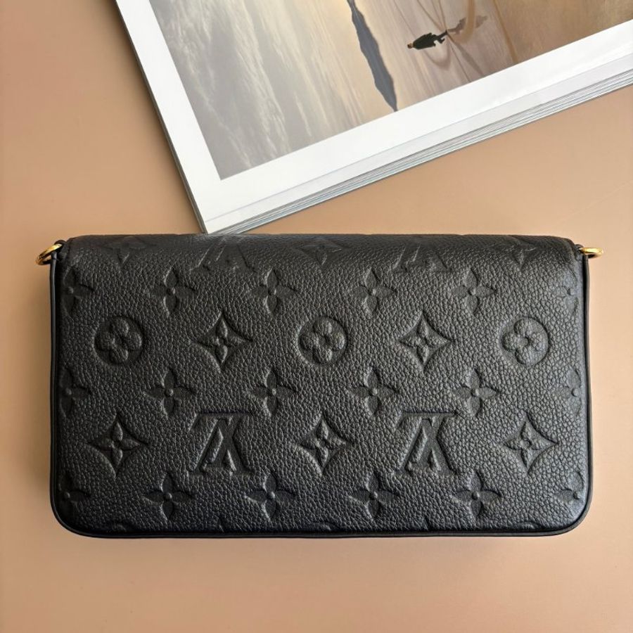 ::LOUIS VUITTON:: LV M82477 Félicie Pochette 黑壓紋三合一WOC-2
