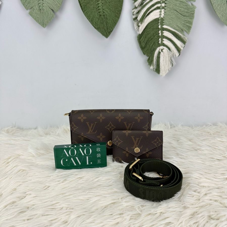 LV Felicire Strap 老花三合一郵差包-0
