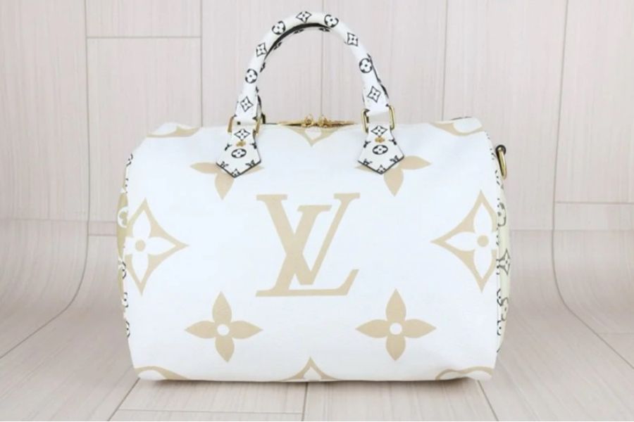 「JL精品代購」98新 LV speedy30 牛油果拼色 手提/肩背包-5