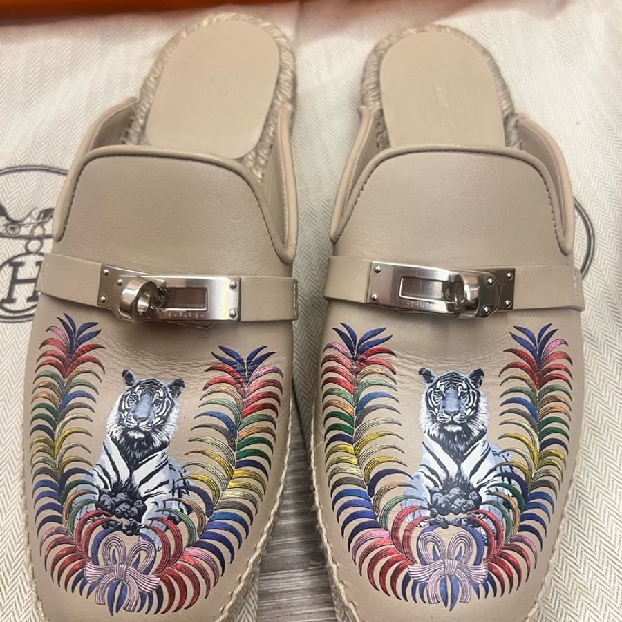 Hermes 穆勒鞋 限量款 36 Kelly-1