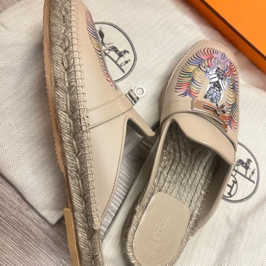 Hermes 穆勒鞋 限量款 36 Kelly-3