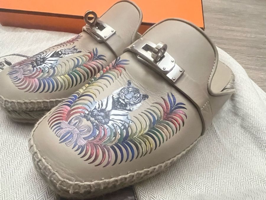 Hermes 穆勒鞋 限量款 36 Kelly-6