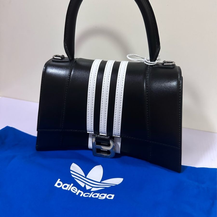 Balenciaga x Adidas Hourglass Small handbag Black-0