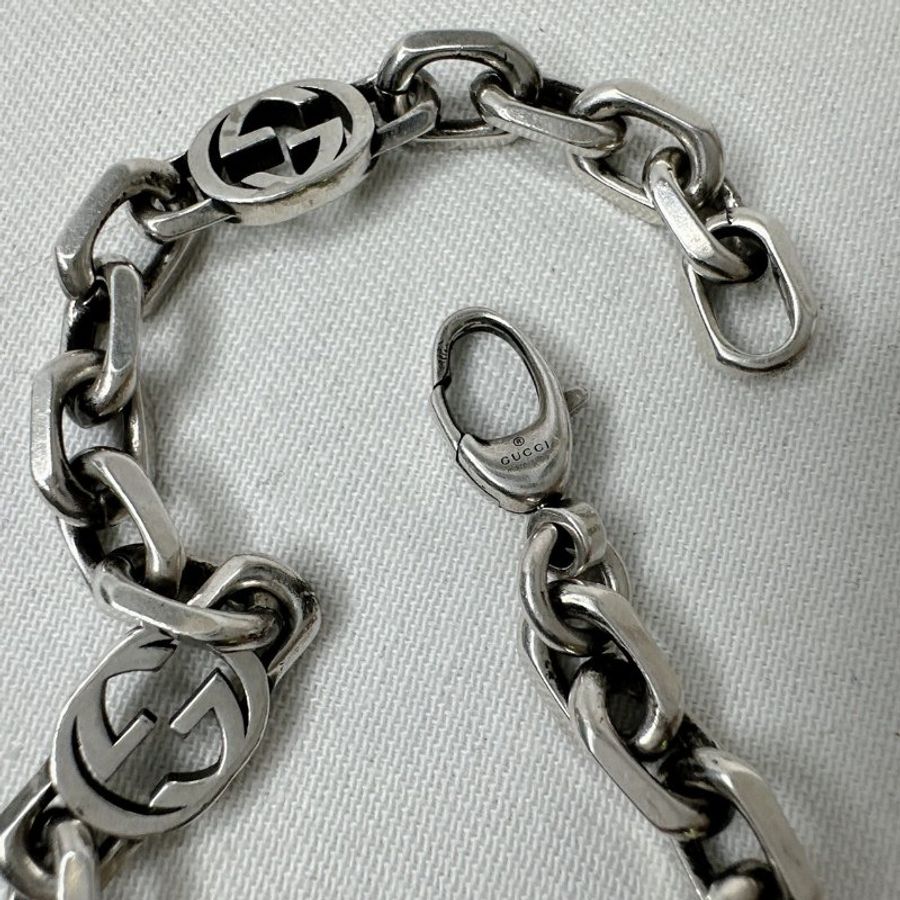 GUCCI Interlocking 925純銀手鍊-6