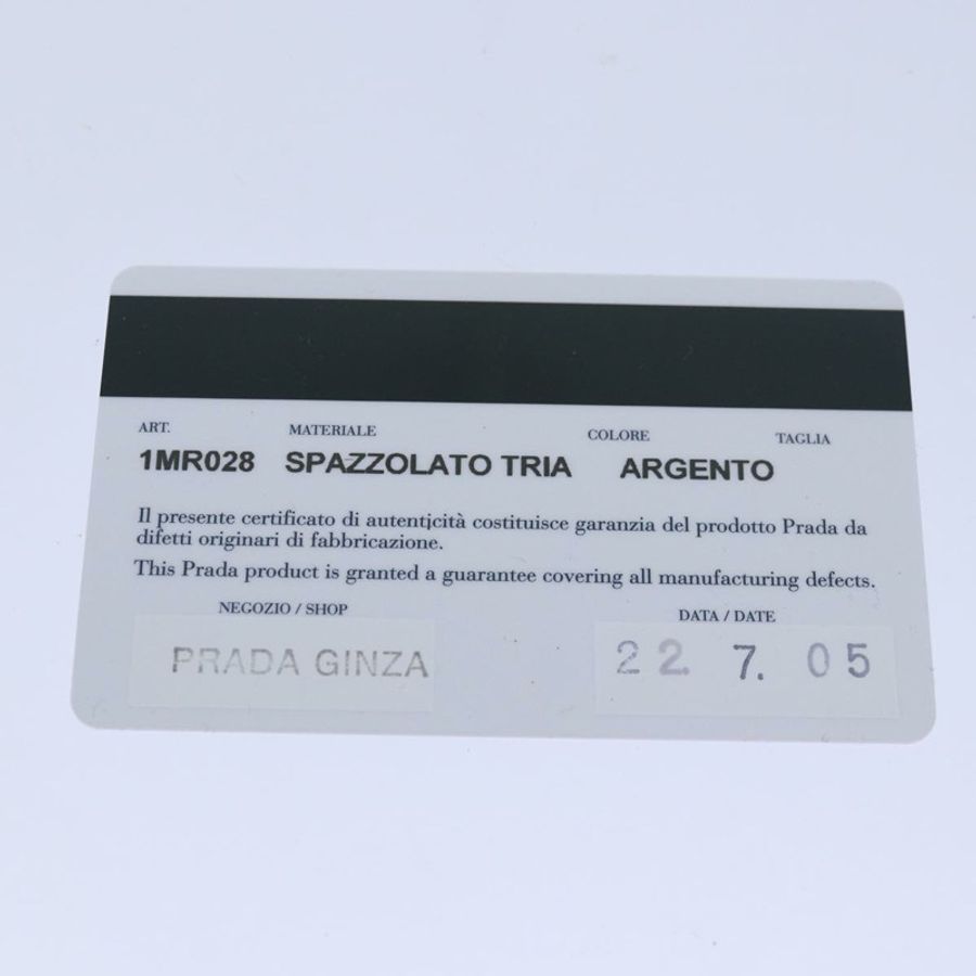 【日本直送】PRADA 肩包 三角形面板 銀色 Auth 84299-24