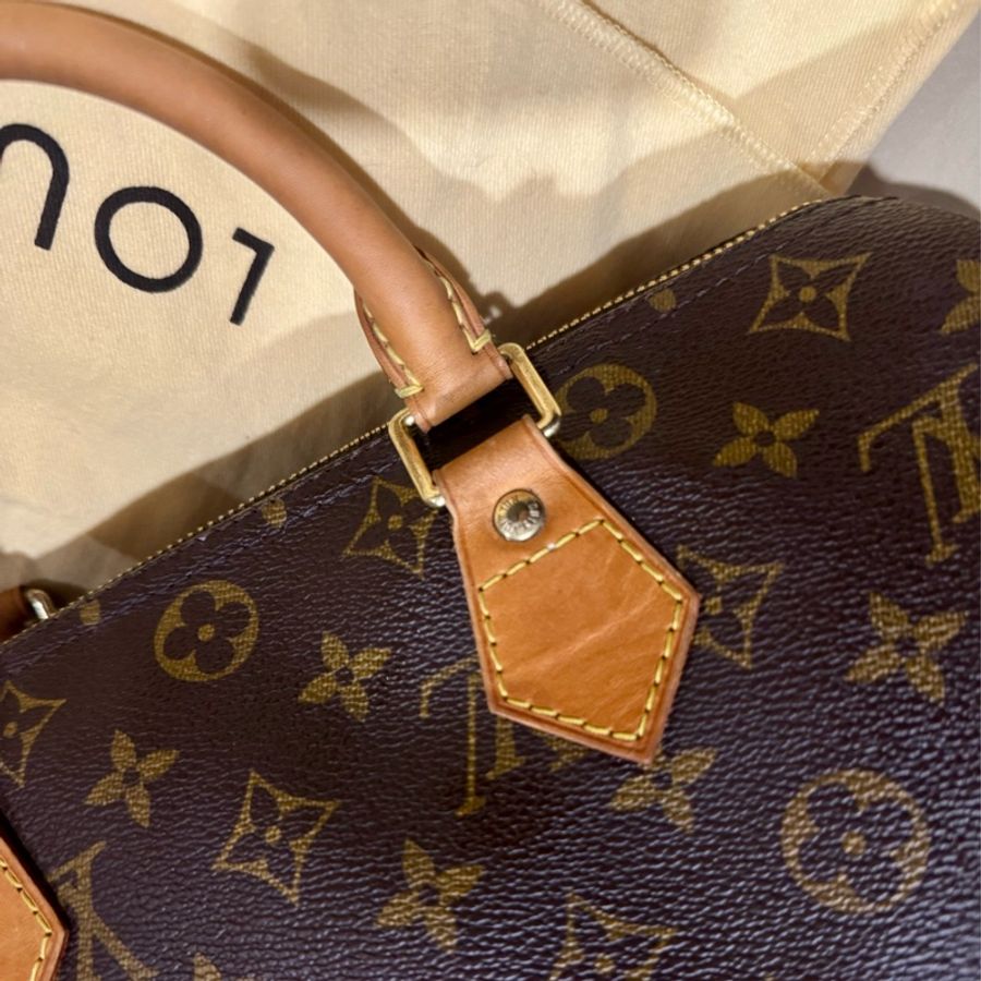 LV speedy 30 經典老花波士頓包-18