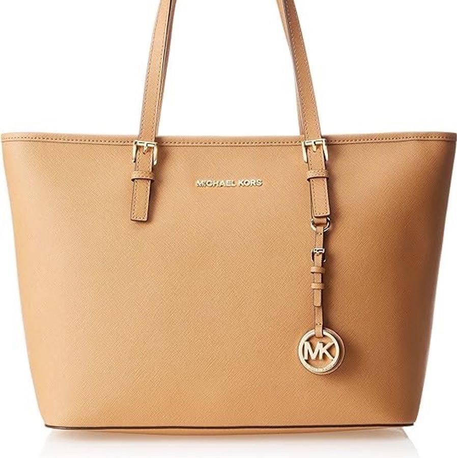 MK / Michael kors / 女款 Jet Set 皮革旅行托特包-0