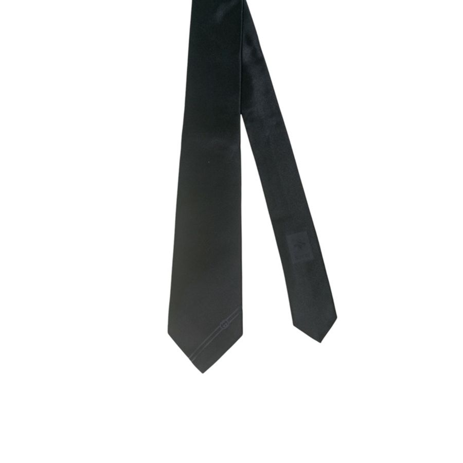 Silk With Interlocking G 領呔-3