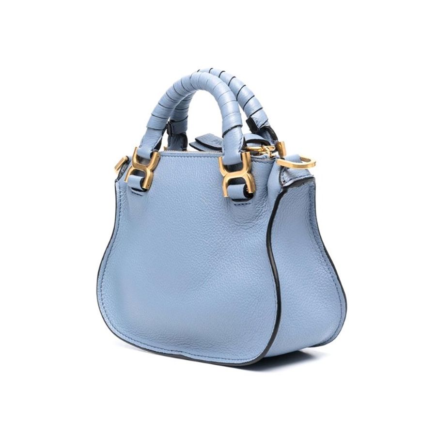 Chloe Marcie Mini Double Carry Shoulder Bag for Women in Shady Cobalt (CHC23SS595I31-484)-1