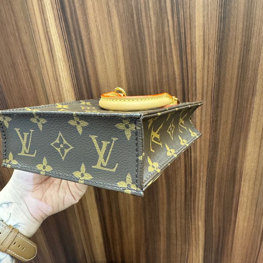 LV老花Petit Sac Plat Mini琴譜包 晶片款-5