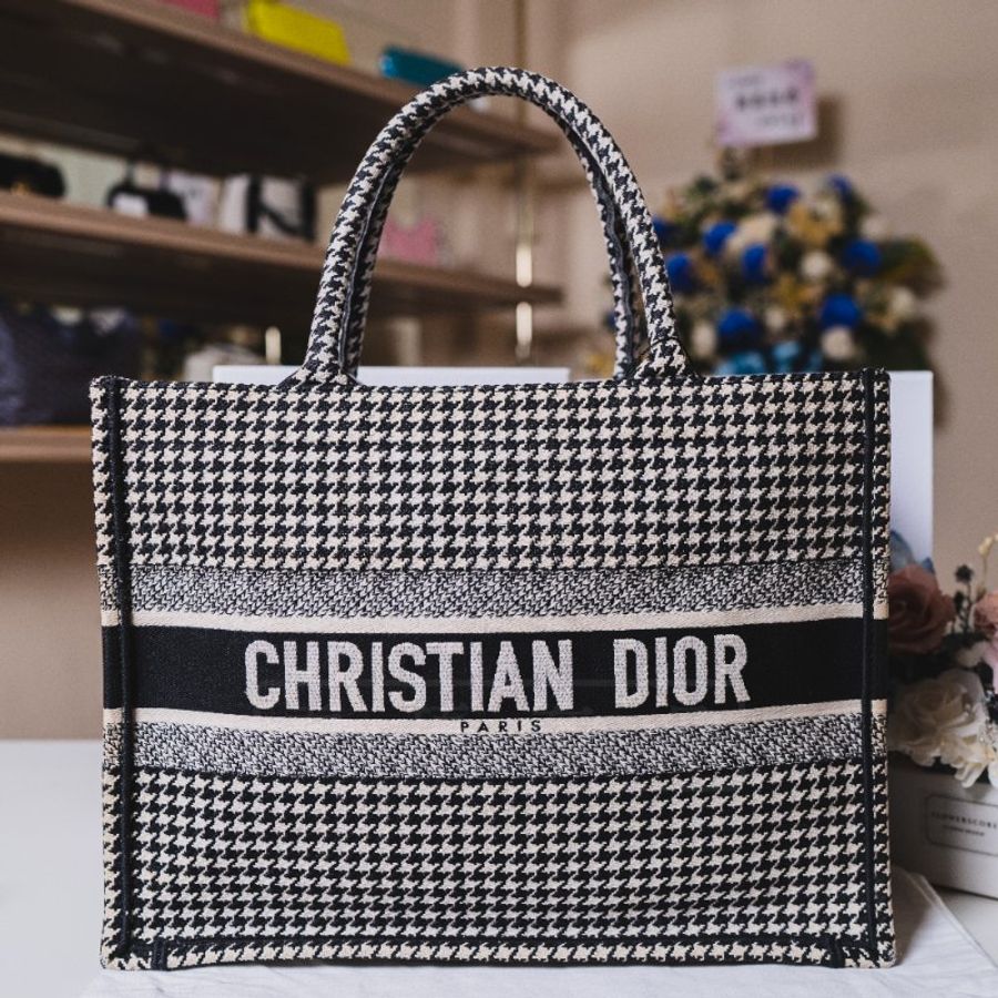 《Dior BOOK TOTE 千鳥紋 中號》-0
