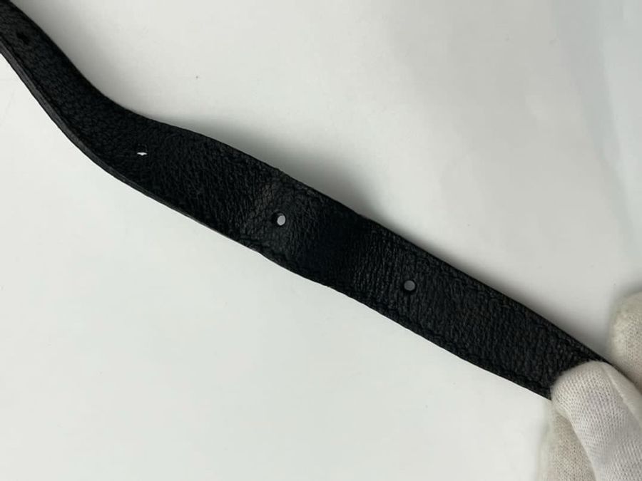 Gucci-麂皮黑色竹節後背包-53