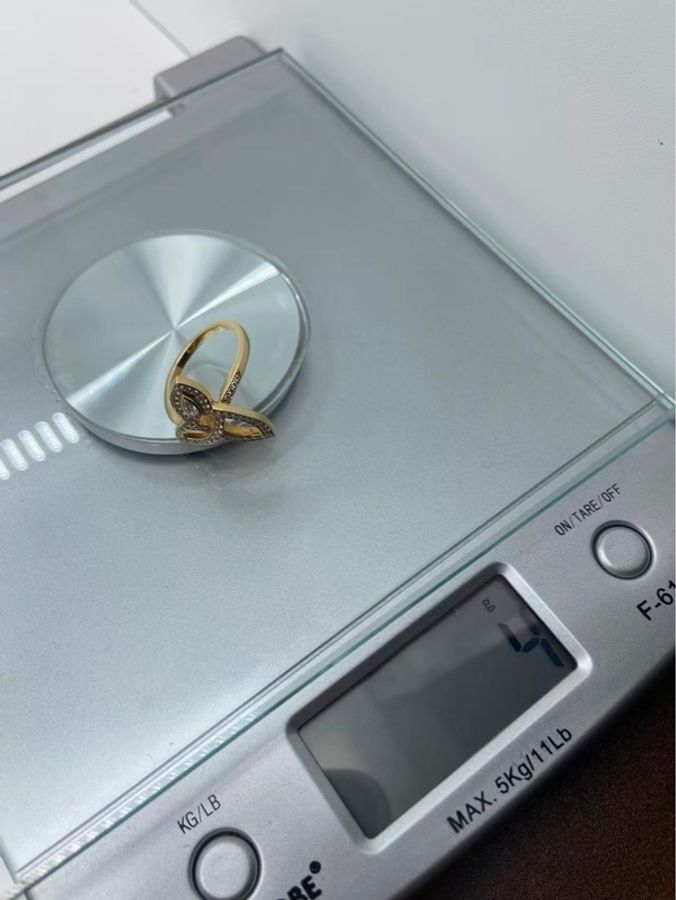 Harry Winston lily cluster黃金滿鑽戒指53號,2018購入-7
