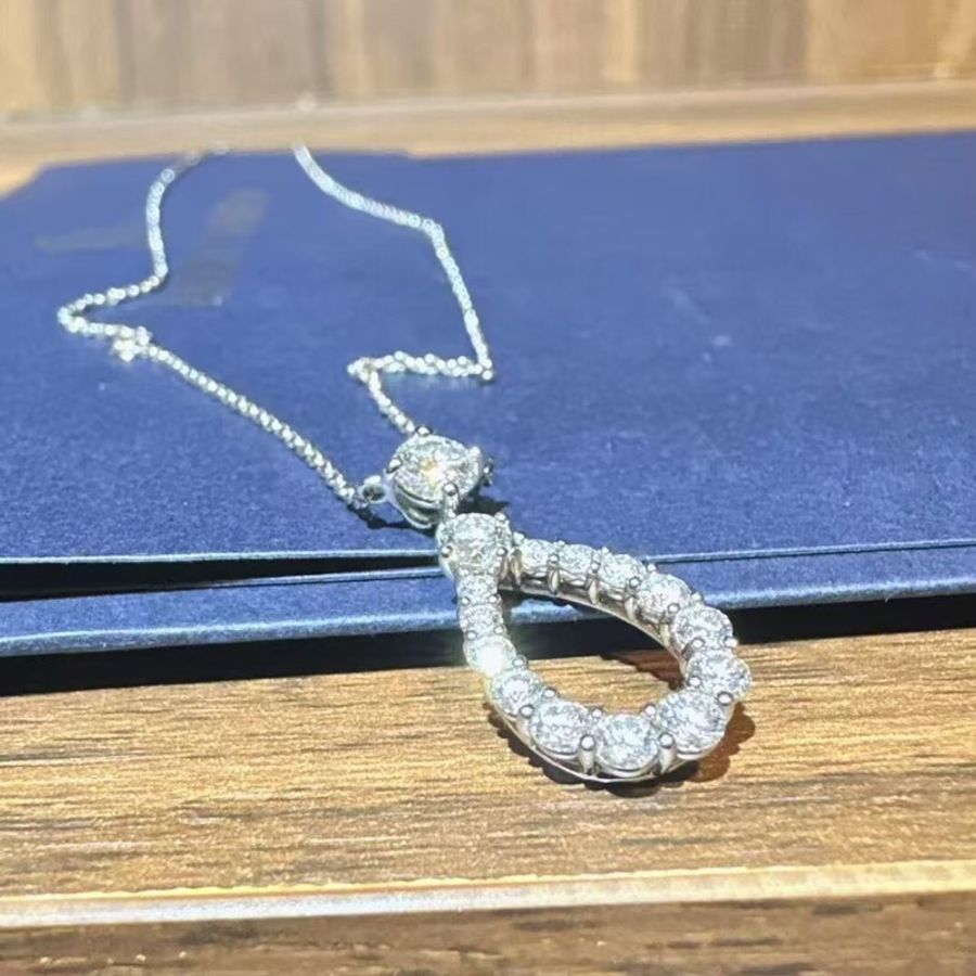 HARRY WINSTON海瑞溫斯頓Diamond Loop中單環鑽石項鍊-2