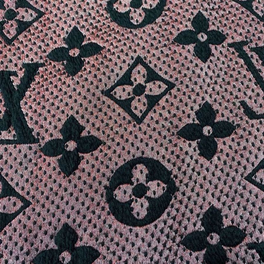 LV 滿logo 印 羊毛圍巾Louis Vuitton 99新 170*42cm-2