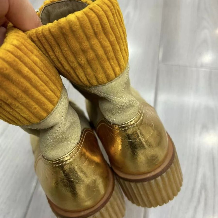 Chanel麂皮拼接短靴 尺寸35. 5碼-3