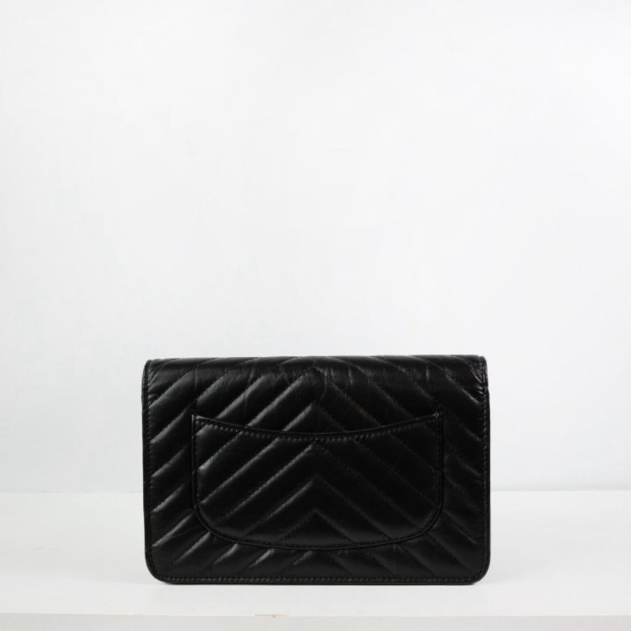 Chanel 2.55 So Black Woc 晶片款-8