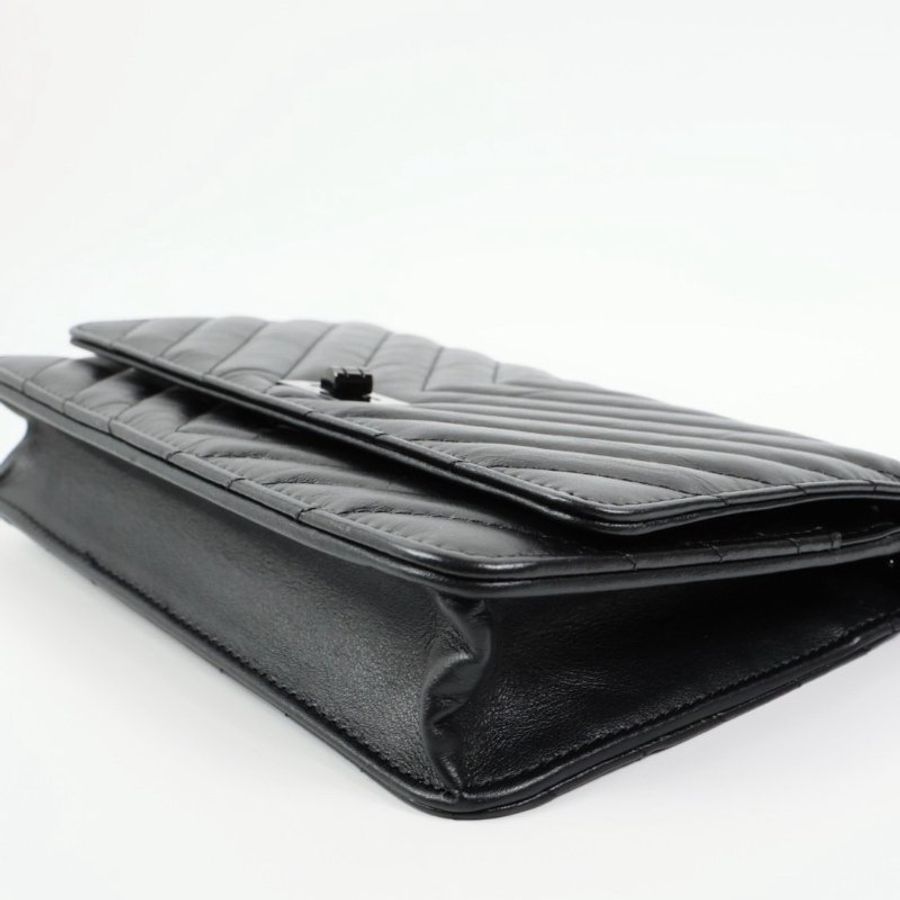 Chanel 2.55 So Black Woc 晶片款-10