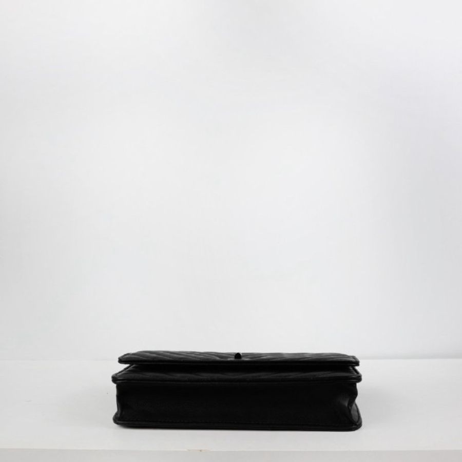 Chanel 2.55 So Black Woc 晶片款-13