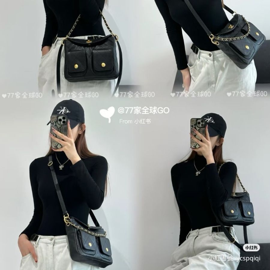 Chanel 25P HOBO 小號  中性，甜酷都適合-13