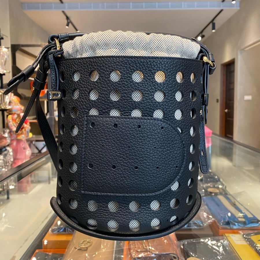Delvaux Pin Mini Bucket Airess 絕版洞洞水桶包-0