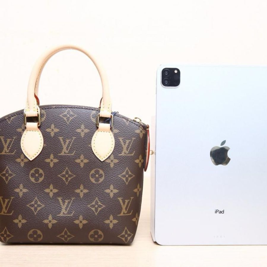LOUIS VUITTON(路易威登) Lockit BB 字母徽標拉鏈開合 手袋 老花 PVC 金扣 晶片-2