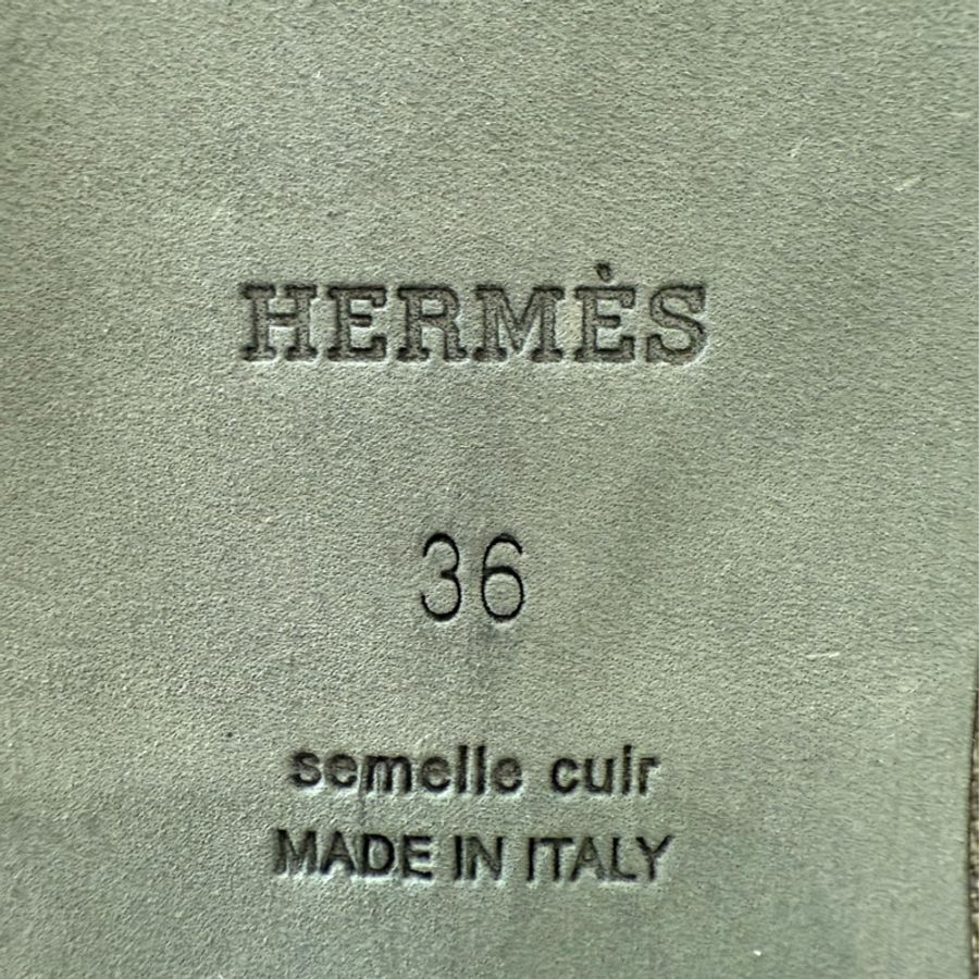 Hermes愛馬仕黑色平底拖鞋-10