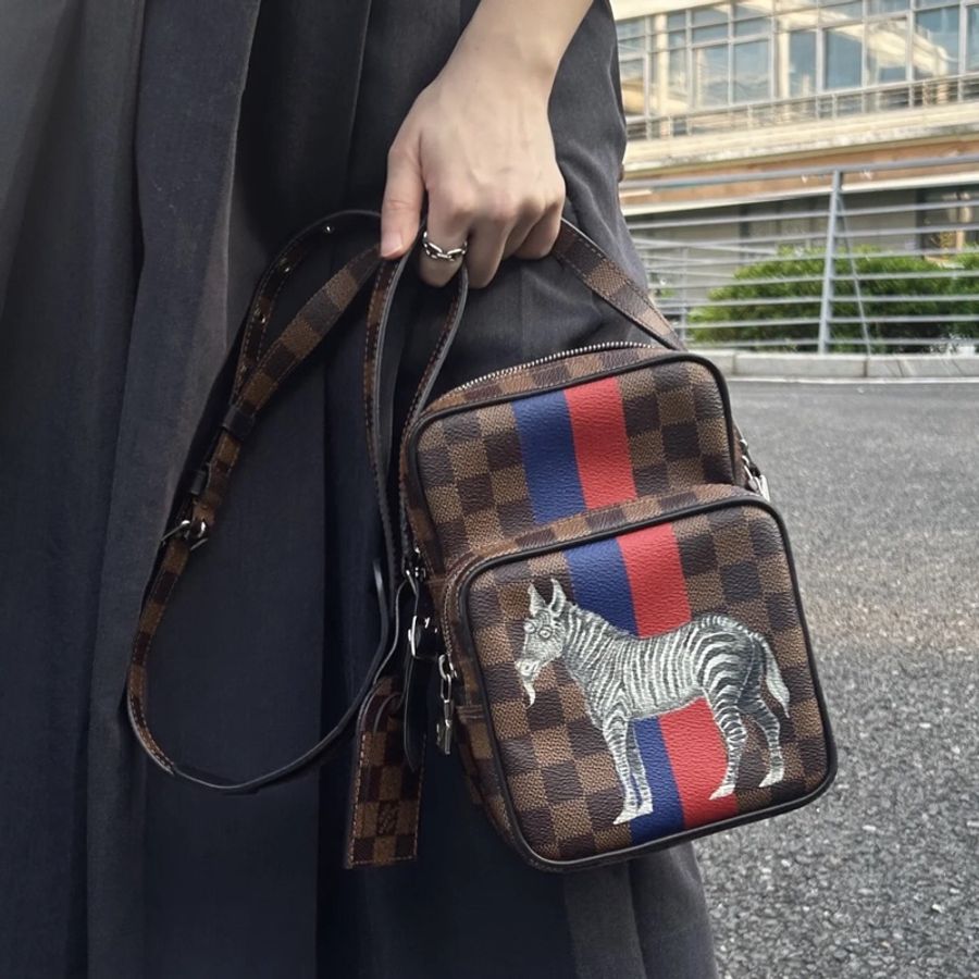 Louis Vuitton Amazone 22 N42703 Damier Ebene-4