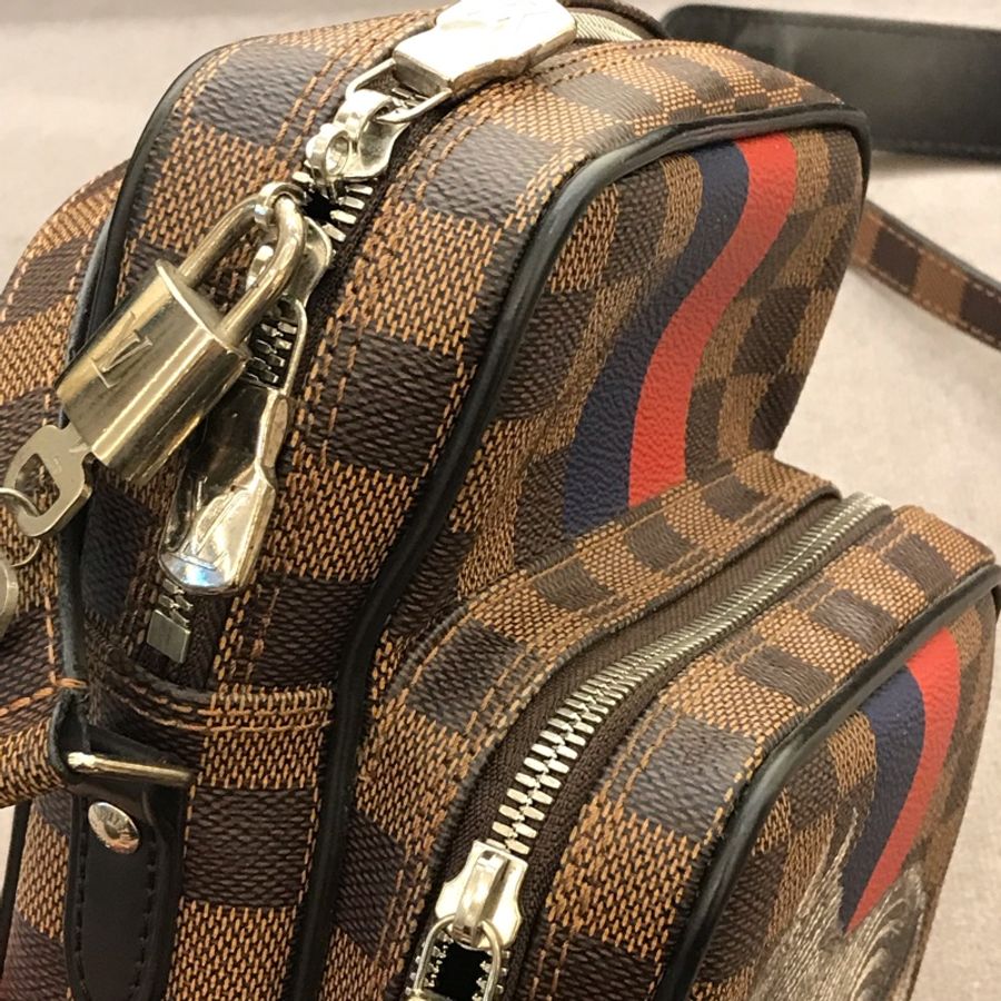 Louis Vuitton Amazone 22 N42703 Damier Ebene-11