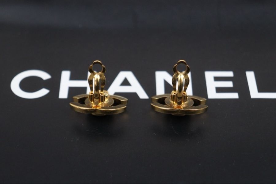 Chanel 經典雙C轉釦耳夾-7