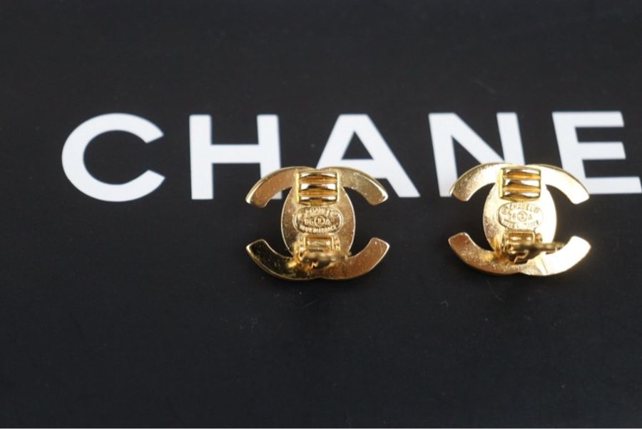 Chanel 經典雙C轉釦耳夾-8