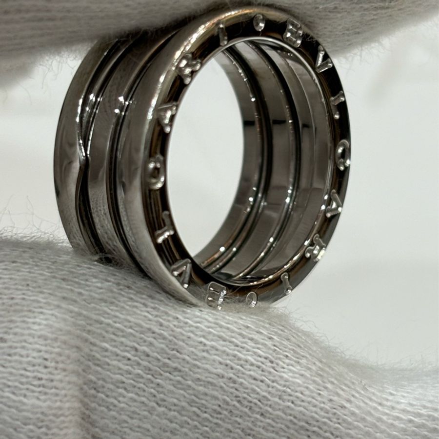 BVLGARI 寶格麗 750白K金 B ZERO 1 三環戒 3環戒 戒指 戒子 墬子-7