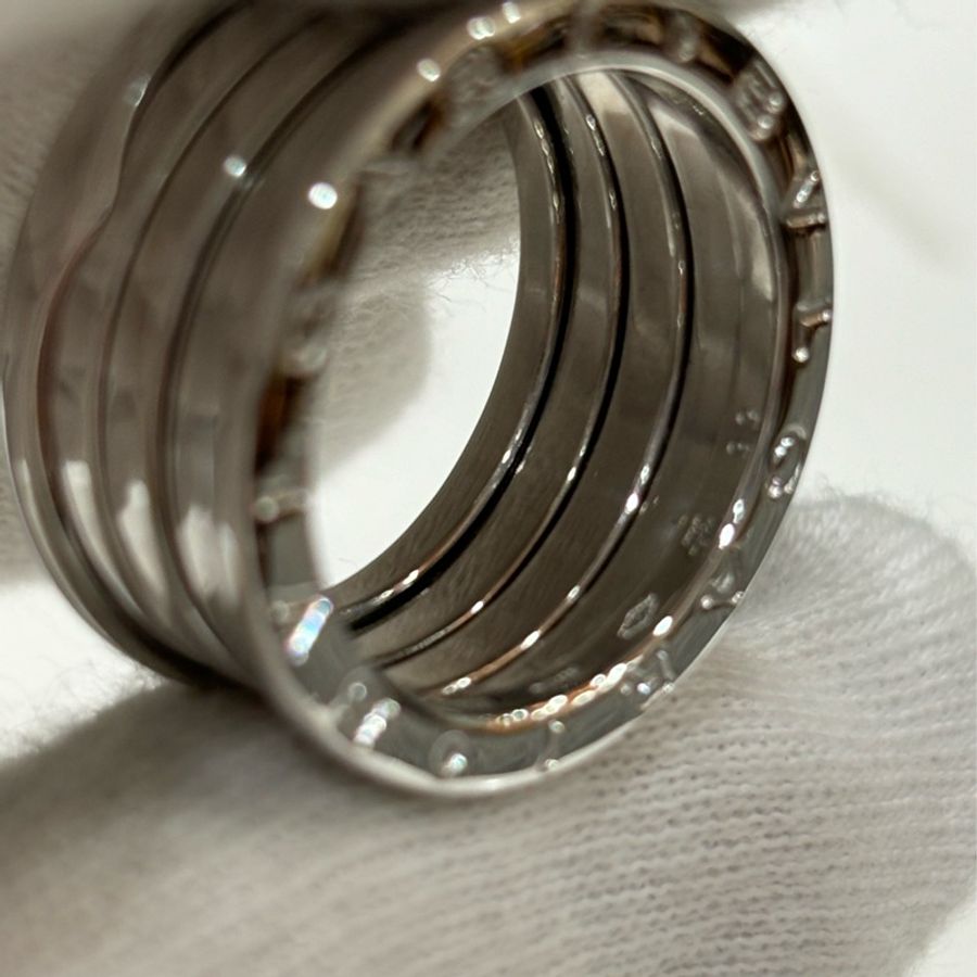 BVLGARI 寶格麗 750白K金 B ZERO 1 四環戒 4環戒 戒指 戒子 墬子-6