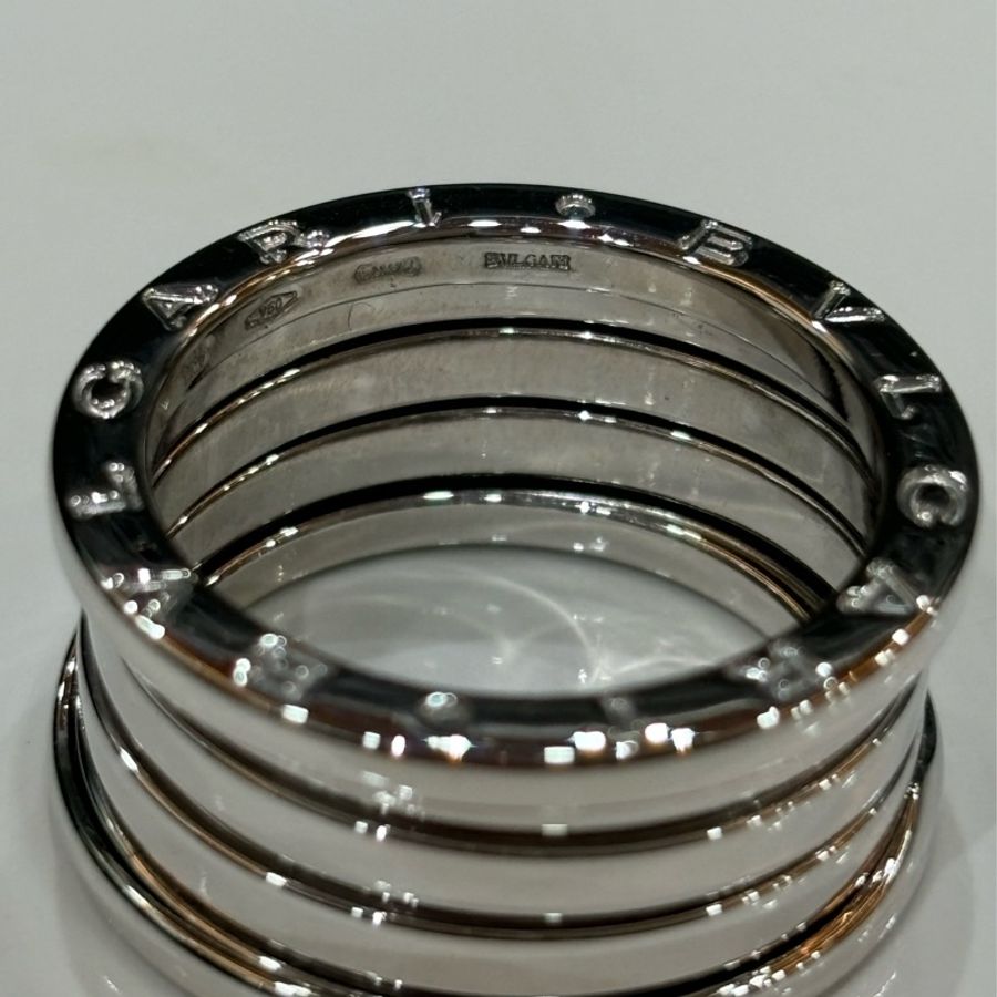 BVLGARI 寶格麗 750白K金 B ZERO 1 四環戒 4環戒 戒指 戒子 墬子-8