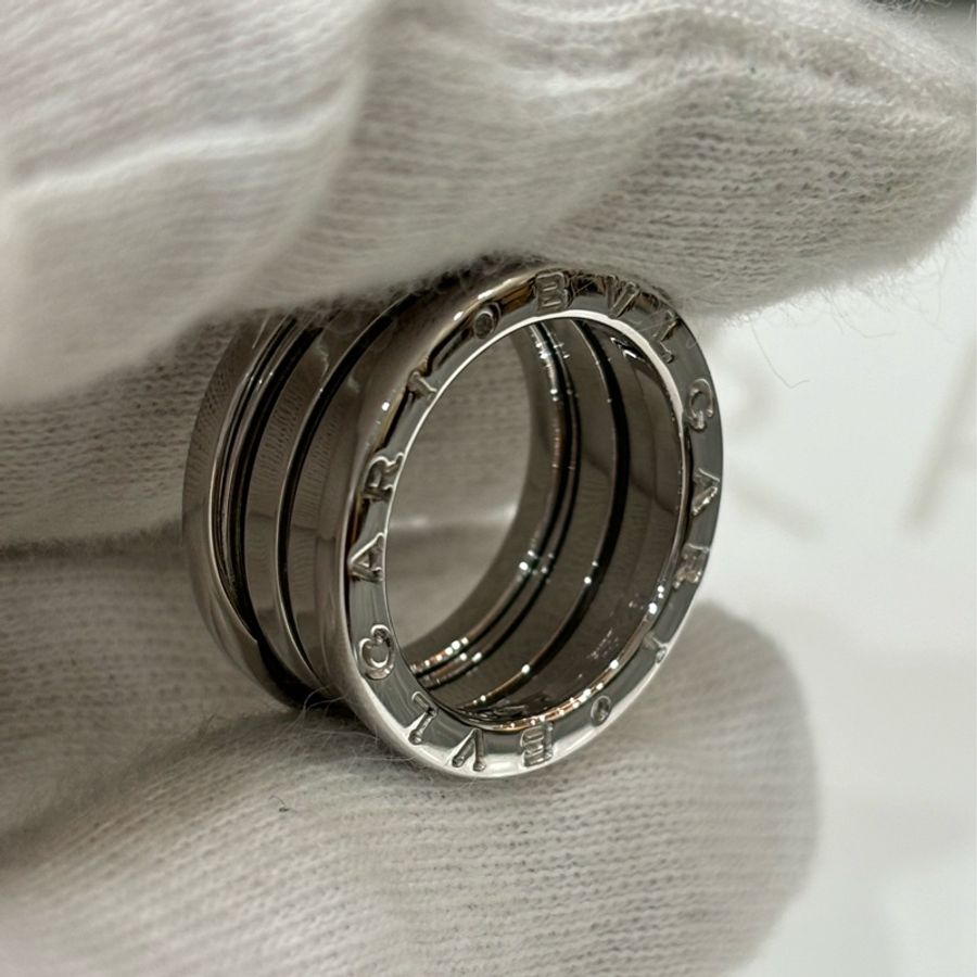 BVLGARI 寶格麗 750白K金 BZERO1 3環 三環戒 戒子 戒指 戒 墬子-6