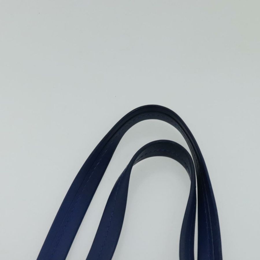 【日本直送】CELINE Vertical Cabas 手提包 皮革 藍色 棕色 正品 ki5445-7