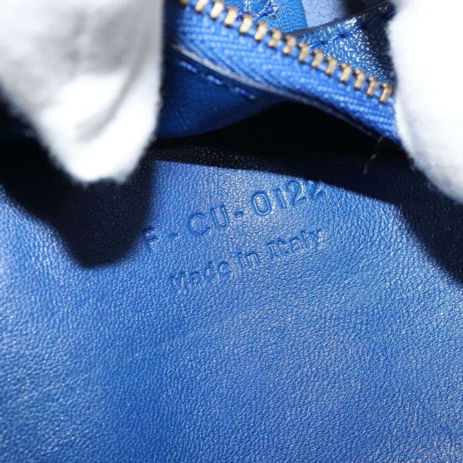 【日本直送】CELINE Vertical Cabas 手提包 皮革 藍色 棕色 正品 ki5445-11
