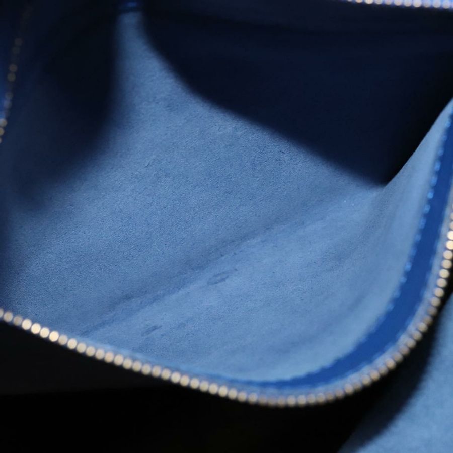 【日本直送】CELINE Vertical Cabas 手提包 皮革 藍色 棕色 正品 ki5445-20