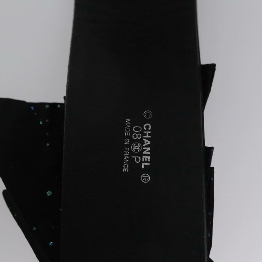 【日本直送】香奈兒皮帶 皮革 29.9吋 黑色 CC Auth bs21650-10