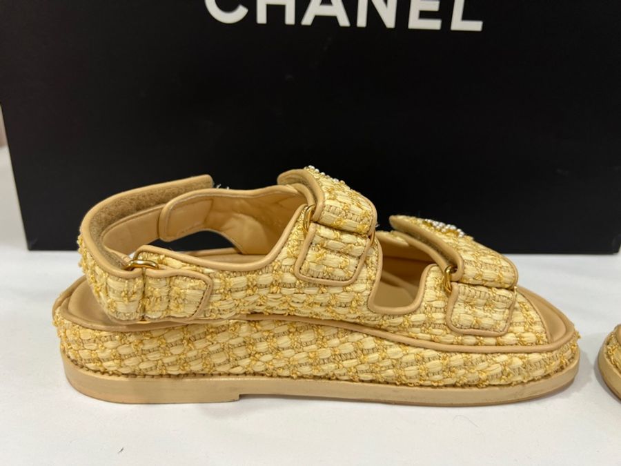Chanel 草編涼鞋 夏天必備款-12