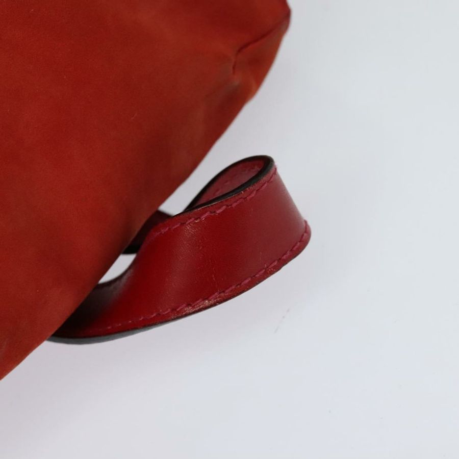 【日本直送】Salvatore Ferragamo 紅色麂皮雙肩包,正品編號 114655-6