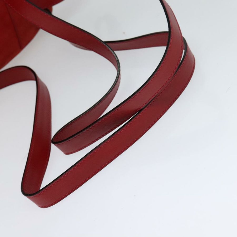【日本直送】Salvatore Ferragamo 紅色麂皮雙肩包,正品編號 114655-7
