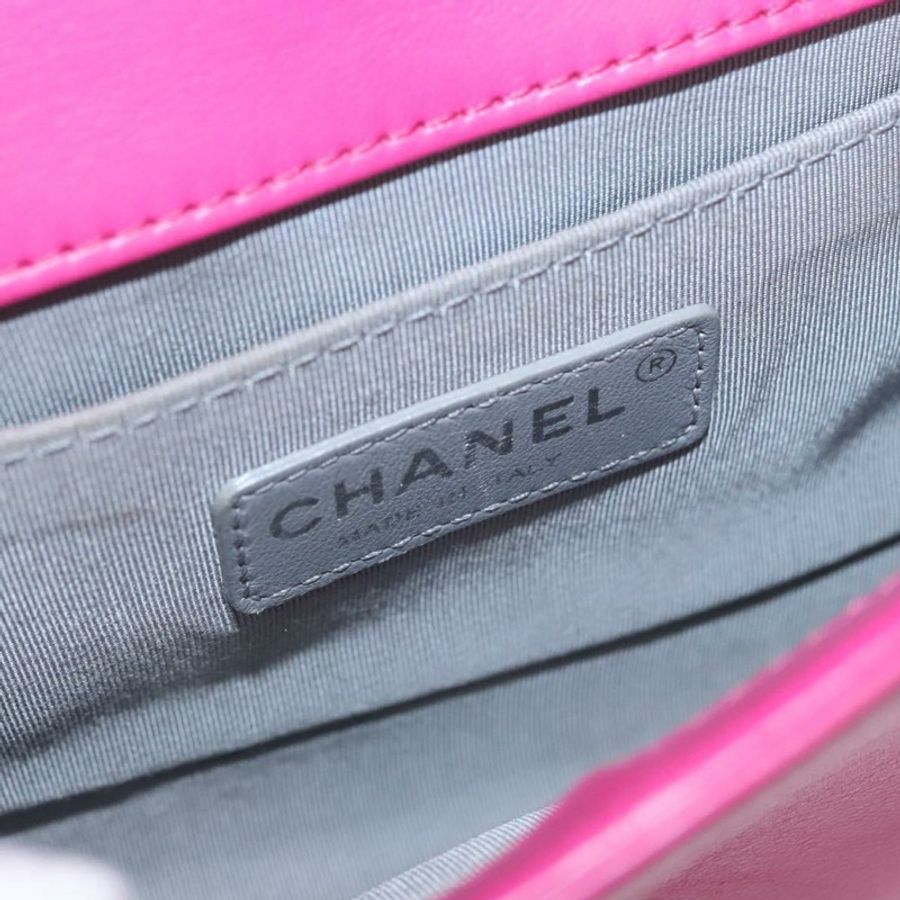 【日本直送】香奈兒 (CHANEL) 鏈條 Boy Chanel Matelasse 單背包 絲絨粉紅 CC 正品 BA245-17