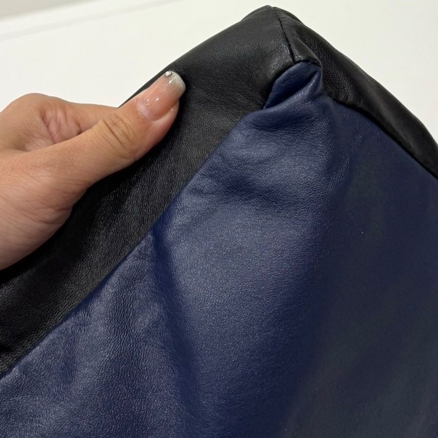 chanel 香奈兒 深藍 Girl Bag 衣服包 購物包 肩背包 斜背包 側背包 手提包-33